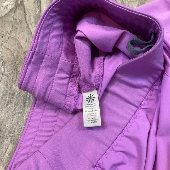 Athleta Go The Distance Shorts Medium Running Athletic Purple Thistle Pull On - Picture 4 of 7